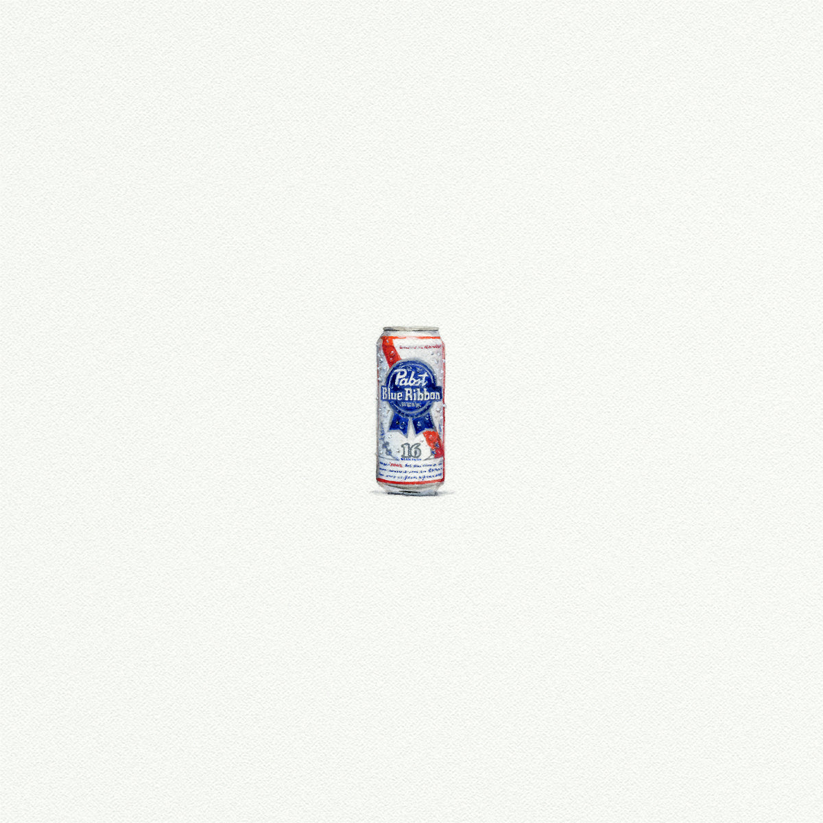 Pabst Blue Ribbon Beer Can | miniature painting | karen libecap tiny ...