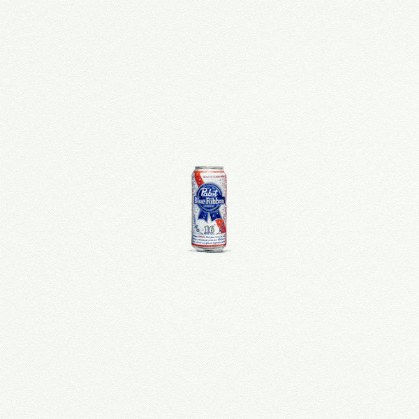 Pabst Blue Ribbon Beer Can
