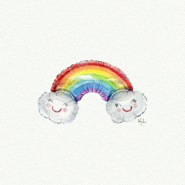 Rainbow Mylar Balloon - Open Edition