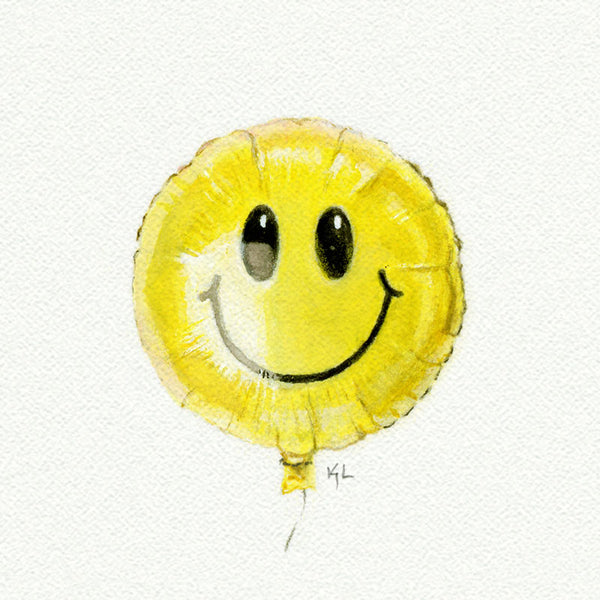 Smiley Face Mylar Balloon - Open Edition