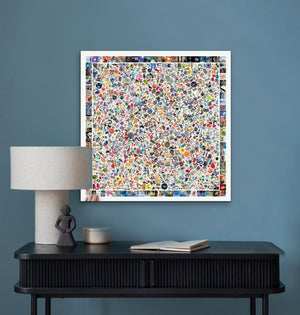 30” x 30” Collage Print — Over 1,200 Tiny Paintings