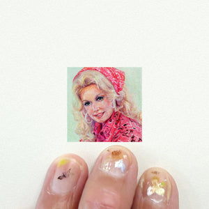 Dolly Parton Miniature Watercolor Art Print