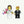 Lego Bride and Groom with Flowers