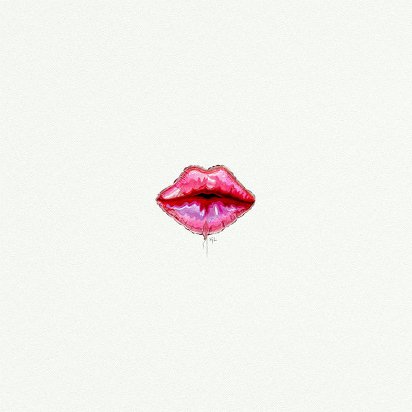 Lip Kiss Mylar Balloon - Open Edition